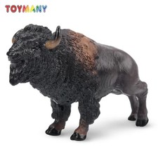 Toymany Mini American Bison Figurine Toy - Sm...