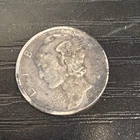 1942D Mercury Dime 90% Silver. Circulated