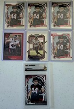 Lot Troy Andersen 2022 Absolute GG 9 Mint + 6 Raw Cards - Parallels - RC Falcons