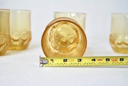 5 Vintage Tiffin Franciscan Madeira Cornsilk Yellow Double Old Fashioned Glasses - Picture 9 of 13
