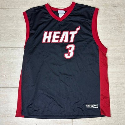 New Miami Heat Dwayne Wade #3 NBA Jersey Size XXL Basketball Black Sports