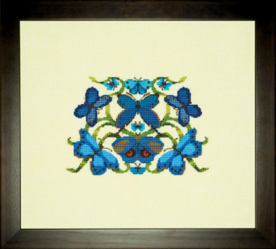 Nora Corbett Cross Stitch Pattern - Boerum Decorum - Cool Butterflies NC327