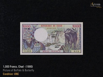 Chad/Chad 1000 Francs (1980) Pick# 7, UNC