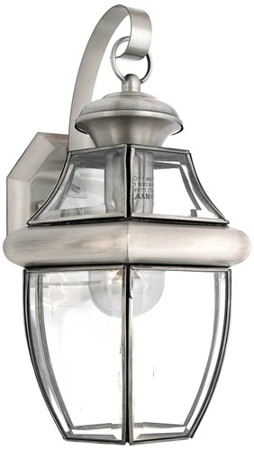 Quoizel Newbury 14" High Pewter Outdoor Wall Light - Picture 2 of 3