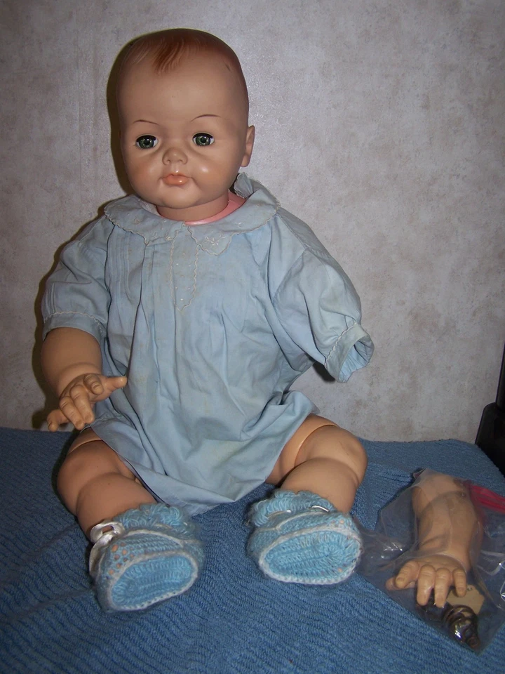 Muy RARO 1960-1961 Horsman Wonderkin Playpal Bebé Muñeca Articulada 28" Difícil de Encontrar Foto 2 de 4