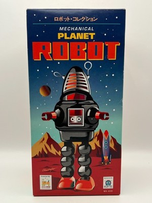 Schylling Collector Series Ha Ha Toys Mechanical Planet Robot RED with Key & Box