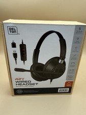 DELTON 42Y NOISE CANCELING OVER THE EAR WIRED HEADSET W/MIC, STEREO, USB USB-C