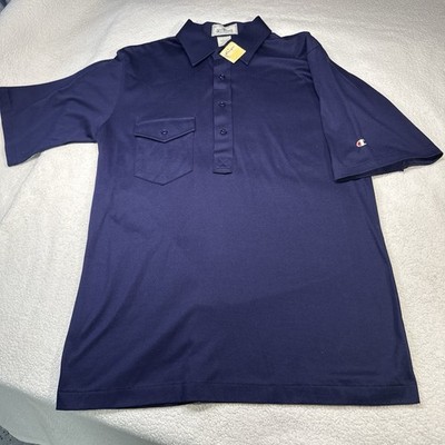 Vintage Polo Golf Shirt Willow Pointe Sportswear Medium Fit Blue Champion W Tags