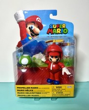2021 JAKKS Pacific Super Mario 4in Figure: PROPELLER MARIO (w/ 1-Up Mushroom)