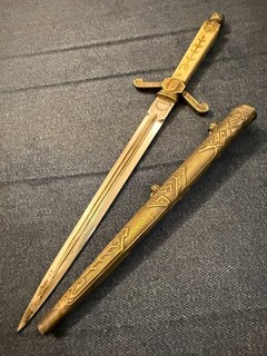 Latvian Officer's Dagger Sword Knife WWll WW2 by Eickhorn EXTREMELY RARE NICE