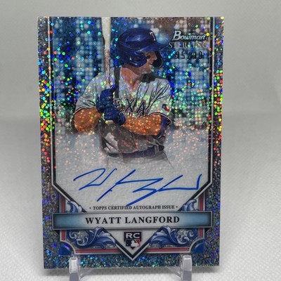 📈🔥2024 Bowman Sterling Wyatt Langford Rookie Auto- Speckle Refractor /99 