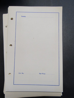 Unbranded sales sheets 3 holes (no stamp holders (sheets only) 5 1/2 pounds