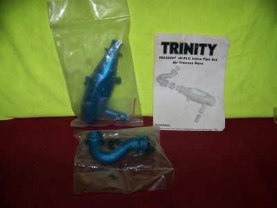 traxxas supermaxx blue trinity revo pipe header spring rc monster truck parts