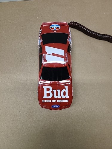 Vintage Racecar Telephone NASCAR Bill Elliott #11 Budweiser Tel-Com Corded Phone - Picture 7 of 16
