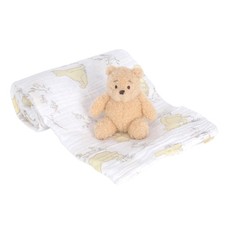 Lambs Ivy Disney Baby Winnie the Pooh Swaddle Blanket Plush Toy Gift Set