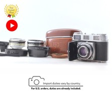 ISO 3200 MINT Kodak Retina IIIC Big C Camera 50mm 35mm 80mm Lens From JAPAN