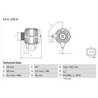 Bosch 0 986 080 400 Generator