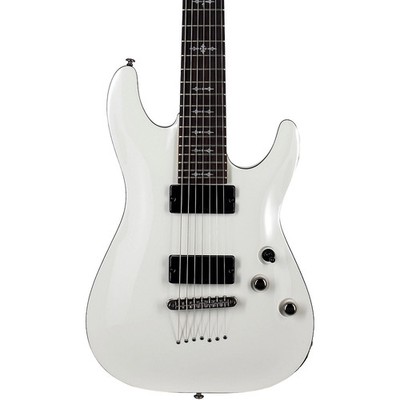 Schecter Guitar Research Demon7 7String Electric Guitar Vintage White