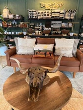 NEW 30” X 30” Faux (Stone & Metal)  Bull Wall Mount