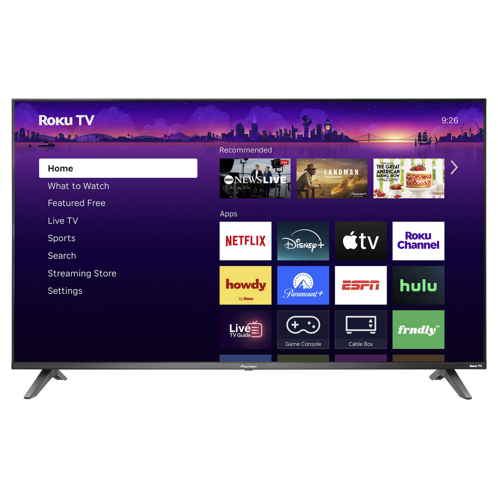 Pioneer - 50" Class LED 4K UHD Smart Roku TV