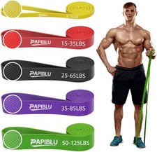 Resistance Bands Set Pull Up Assist Workout Bands w/ Door Anchor Home Gym