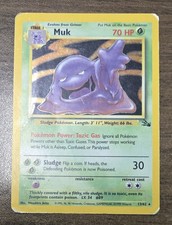 Vintage Pokémon Muk 13/62 Fossil Holo Rare HP