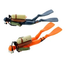2pcs Floating Fish Tank Decorations, Cute Little Diver Aquarium Decoration Ca...