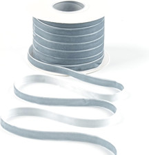 Dusty Blue Velvet Ribbon 3/8 Inch Single Face Thin Antique Blue Velvet Ribbon fo