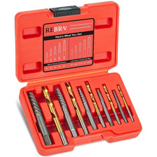 Screw Extractor Set 37# Cr Mo & 6542 HSS Steel Cobalt Left Hand Drill Bit Easy