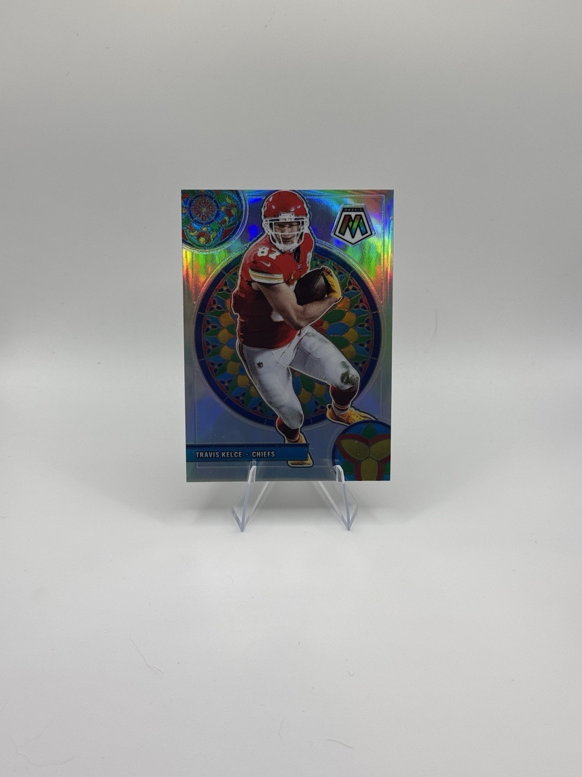 2021 Panini Mosaic Stained  Glass Mosaic Travis Kelce #GM-15