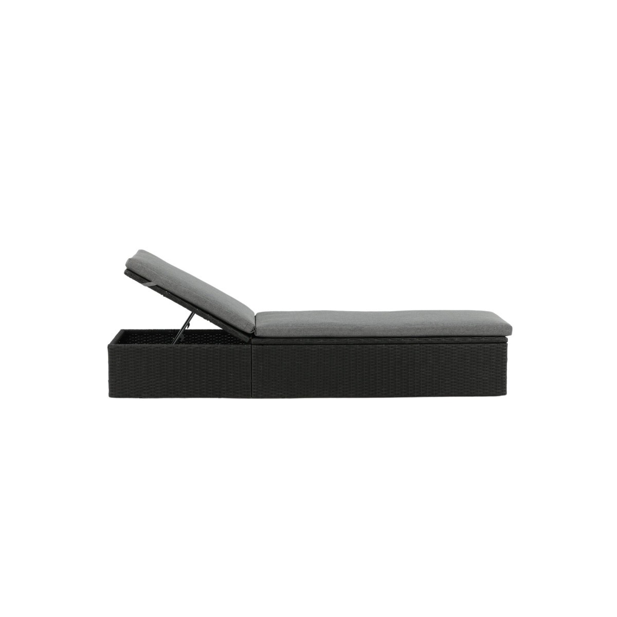 Bain de soleil design Quad 198cm noir en textilène haute qualité