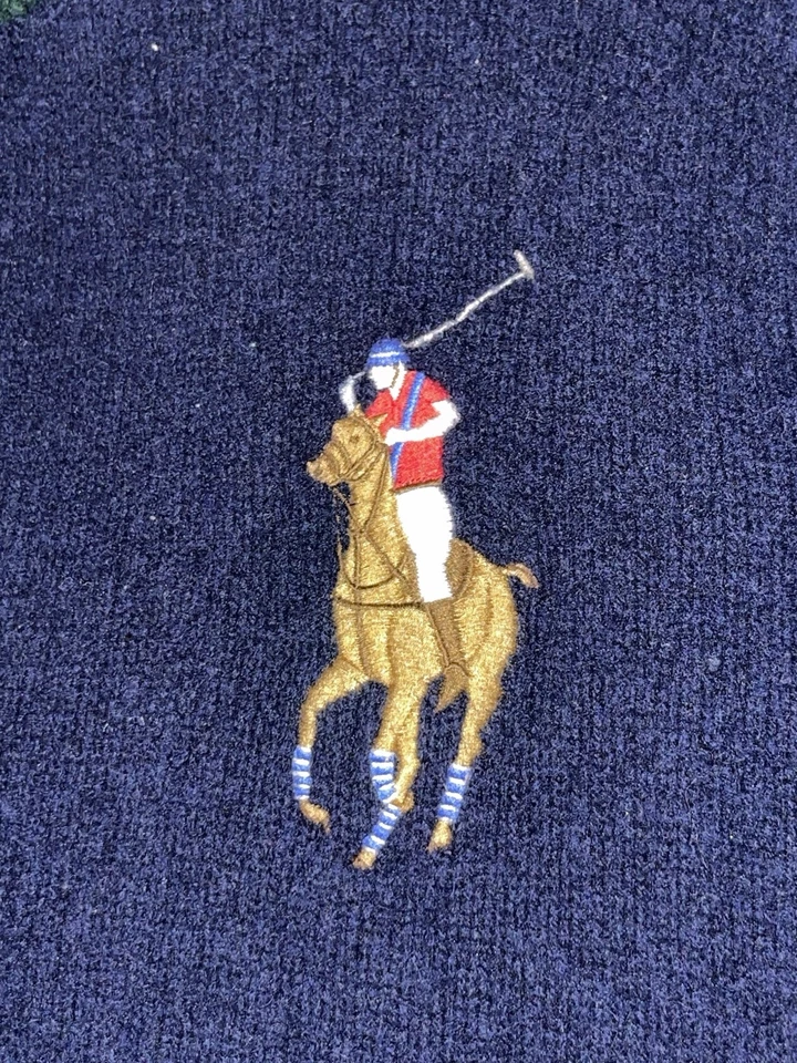 Sudadera Abrigo Deportivo Vintage Polo Ralph Lauren Lana Foto 3 de 4