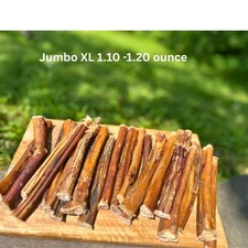 12 Pack Jumbo Bully Sticks 6 Inch – Thick All Natural Dog Chews, Long Lasting