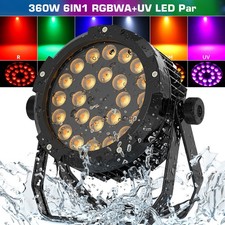 24 x15W Waterproof RGBWA UV LED Par Stage Lighting DMX DJ Par Can Wash Light