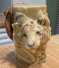 Animal Spirits Tiger Pillar Candle Handcrafte...