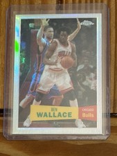 BEN WALLACE 2007-08 TOPPS CHROME REFRACTORS /999 57-58 variation NICE 