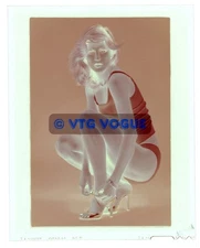 1973 Large Format Malinowski 4”x5” Color Negative Tan Blonde Playboy Model A23