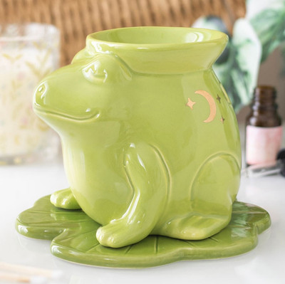 Luna Frog - Keramik-Ölbrenner in Froschform - H-12cm - Neu & OVP