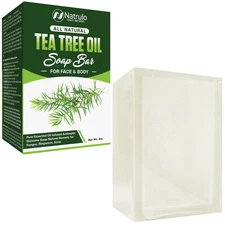 Tea Tree Oil Soap Bar for Face & Body, 4Oz – Antifungal Antiseptic Natural Remed