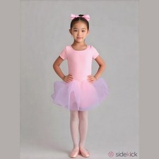 Arshiner Girls Ballet Leotard Dress Size 14 Pink