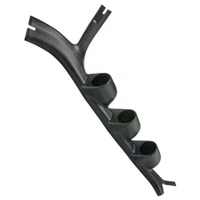 GlowShift 52mm Black Triple Pillar Gauge Pod for 1973-1991 Chevy GMC Suburban