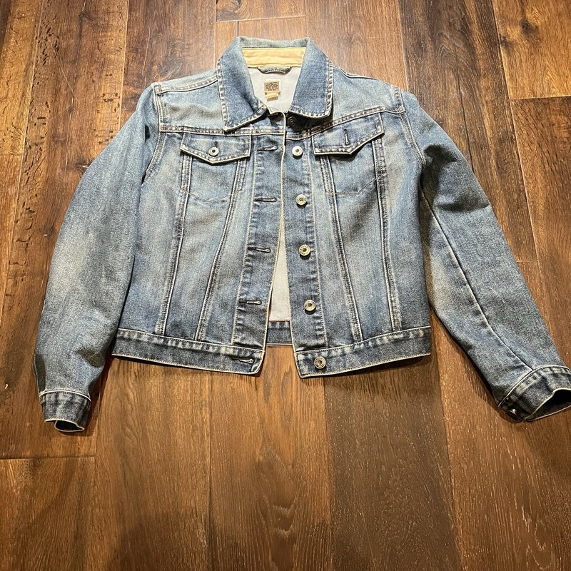 Vintage gap jean jacket cropped grunge xs women's