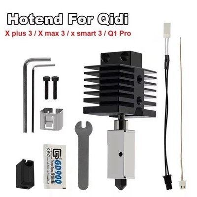 Hotend Kit Steel 0.4mm Düsenkopf für Qidi Q1 Pro X Max 3 X Plus 3D Drucker Teile