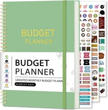 DOURA Monthly Budget Planner, Monthly Budget Book with Expense Tracker Notebook,