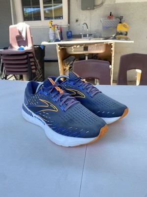 Brooks Glycerin GTS 20 1103832E444 Mens Size 10.5 2E Blue Orange Running Shoes