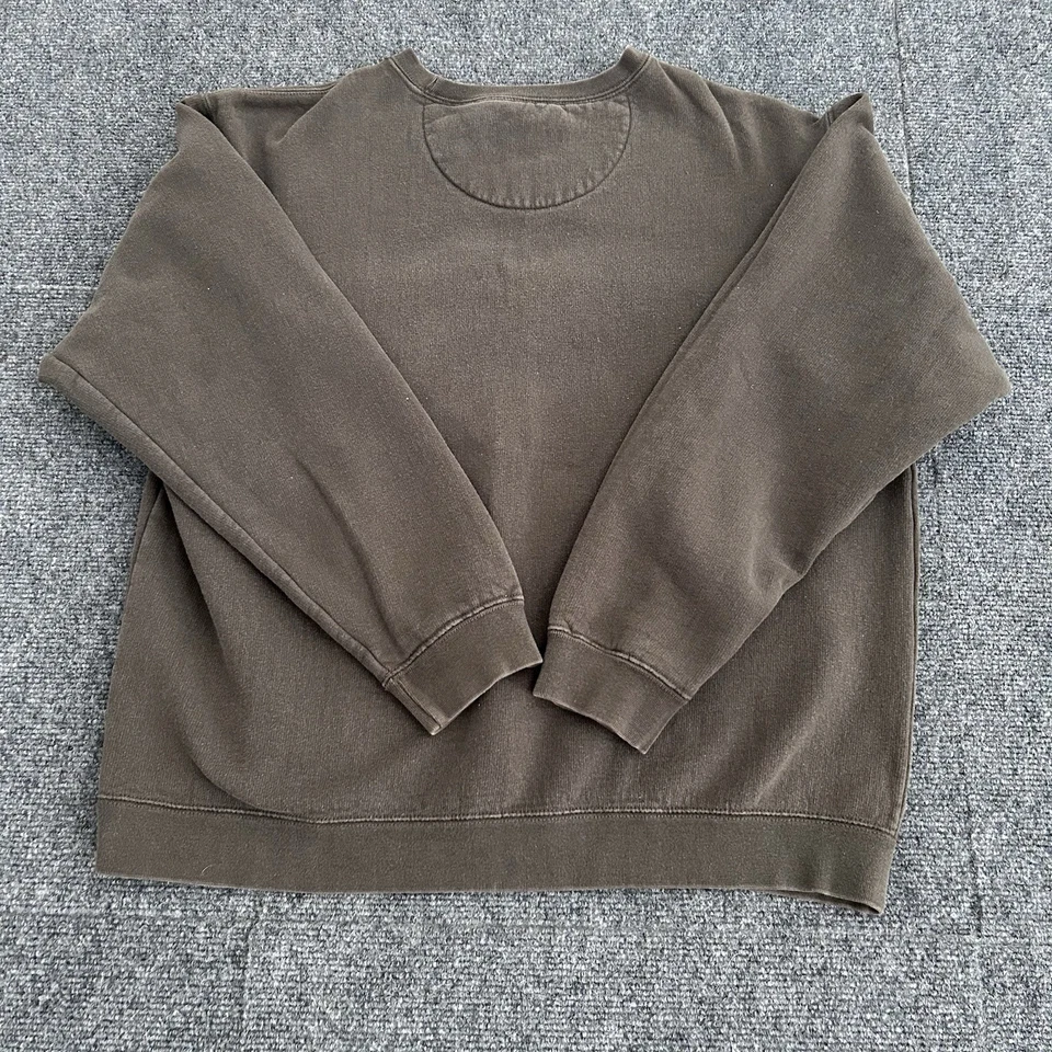 Sudadera De Colección Años 90 Eddie Bauer Bordada Spellout Cuello Redondo Talla M Verde Foto 4 de 4