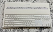 Apple Magic Keyboard con Touch ID, tastierino numerico, wireless, bianco, QWERTY USA
