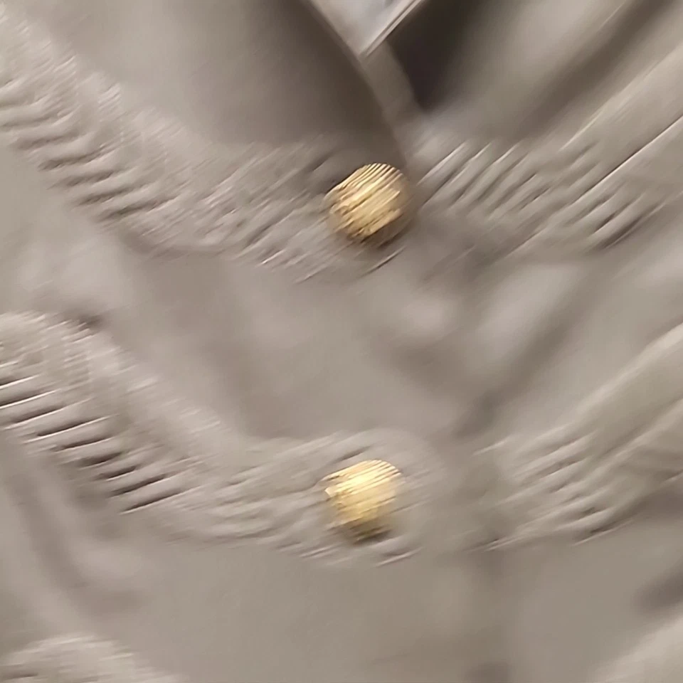 CABI #221 Gray TWILL Button-Up EMBROIDERED Miltary Style BLAZER/JACKET Sz Sz 10 - Image 4 of 4