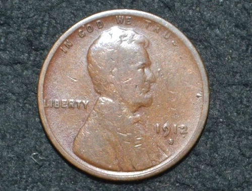 1912-S Lincoln Wheat Cent — photo from the most recent tracked eBay sale