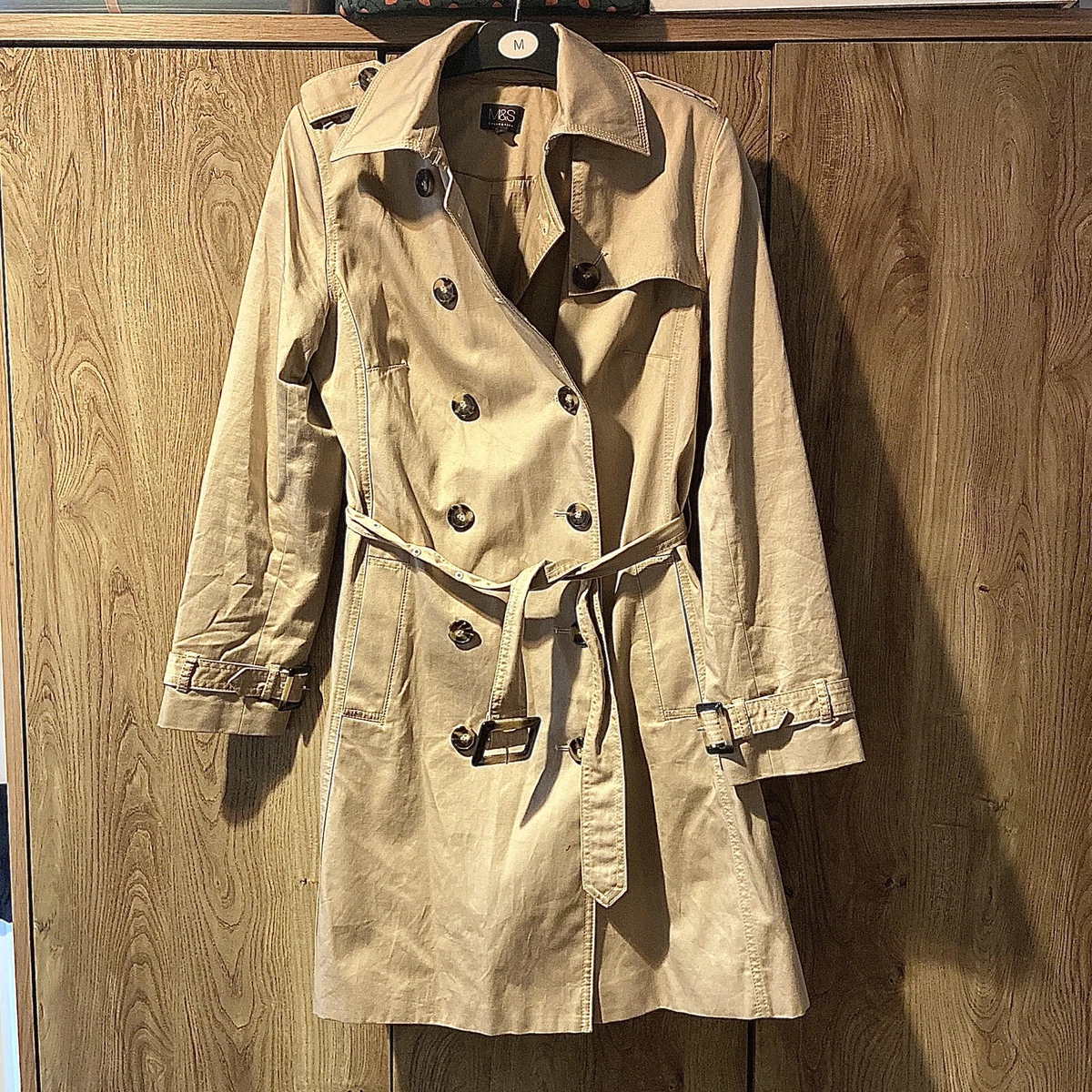 M S trench coat size 12 eBay